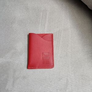 Portland Leather Red Card Holder